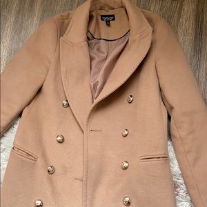 Topshop camel coat